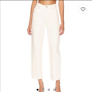 NWT MOTHER jean SNACKS High Waist Ankle in Natural